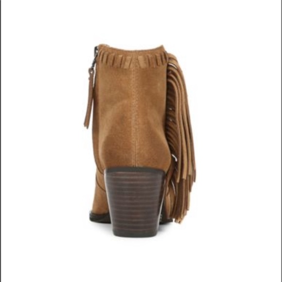 Sam Edelman Willice Fringe Suede Booties - Picture 9 of 11